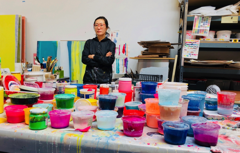 &nbsp;

Yunhee Min in her studio, 2018, Los Angeles, CA