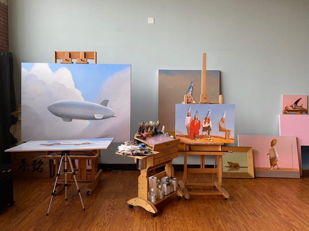 Bo Bartlett Studio, 2021, Wheaton Island, ME