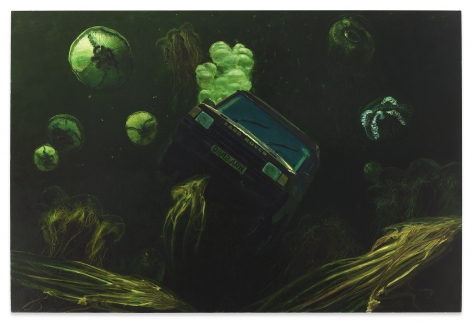 Steve Mumford,&nbsp;Land Rover, 1999, Oil on canvas, 56 x 84 inches, 142.2 x 213.4 cm,&nbsp;MMG#32536