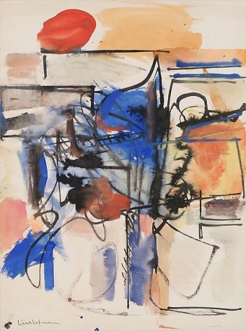 Untitled, 1943, Gouache and watercolor on paper, 24 x 18 inches, 61 x 45.7 cm, A/Y#19574