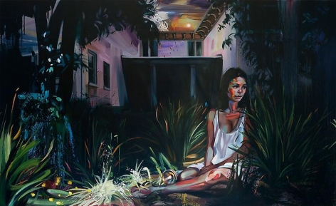 &quot;Night Watch,&quot; 2011, Oil on canvas, 60 x 98.5  inches, 152.4 x 250.2 cm, A/Y#19946