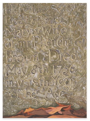 Josephine Halvorson, Mrs. Mary, 2021, Gouache on panel, 22 x 16 inches, 55.9 x 40.6 cm, MMG#33140
