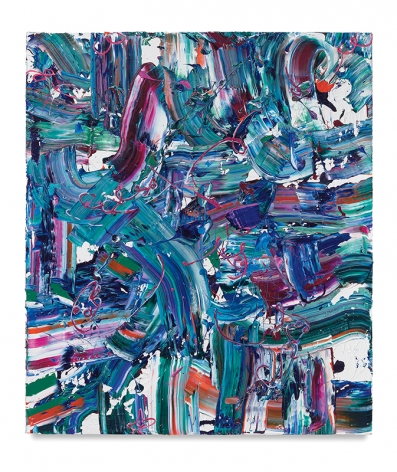 Michael Reafsnyder, Cool Flow, 2018, Acrylic on linen, 60 x 52 inches, 152.4 x 132.1 cm, MMG#30014