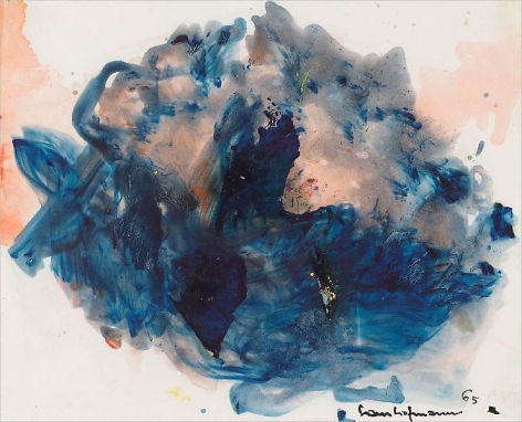 Untitled, 1965, Gouache and oil on paper, 11 x 14 inches, 27.9 x 35.6 cm, A/Y#3159