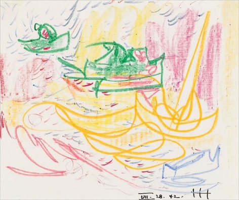 Untitled, 1942, Crayon on paper, 14 x 17 inches, 35.6 x 43.2 cm, A/Y#2245