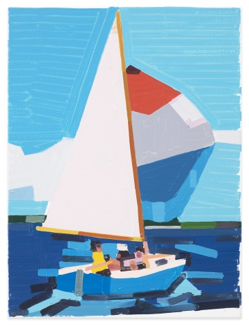 Sailing Back to Land, 2020, Oil on canvas, 15 3/4 x 11 7/8 inches, 40 x 30 cm,&nbsp;MMG#32650