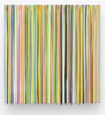 Markus Linnenbrink, ALMOSTTHEREANDNOWHERENEAR, 2014, Epoxy resin and pigments on wood, 24 x 24 inches, 61 x 61 cm, A/Y#22170