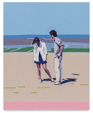 Margot &amp;amp; Gaspard (Platonic Relationship), 2021, Oil on linen, 59 x 47 1/4 inches, 150 x 120 cm, MMG#33378