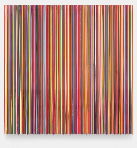 Markus Linnenbrink, TRITTBRETTEAHRER(RED), 2014, Epoxy resin and pigments on wood, 60 x 60 inches, 152.4 x 152.4 cm, A/Y#22164