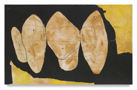 Robert Motherwell,&nbsp;Hollow Men Series, 1989,&nbsp;Acrylic and charcoal on canvas,&nbsp;60 x 96 inches, 152.4 x 243.8 cm,&nbsp;MMG#18983, &nbsp;