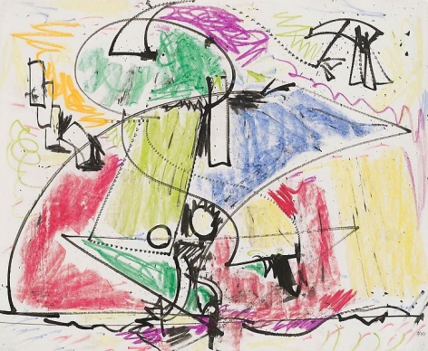 Untitled, 1941, Ink and crayon on paper, 14 x 17 inches, 35.6 x 43.2 cm, A/Y#19223