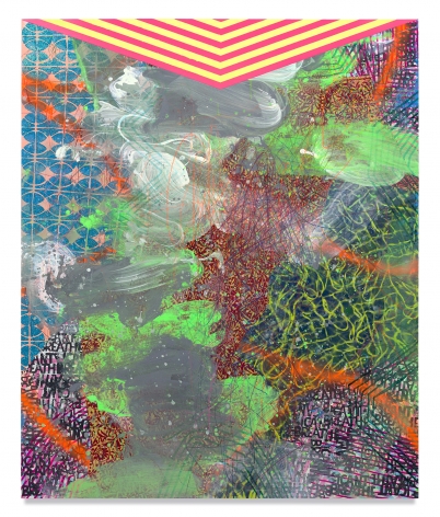 David Huffman,&nbsp;Sublimation, 2020, Mixed media on wood panel, 72 x 59 3/4 inches, 182.9 x 151.8 cm