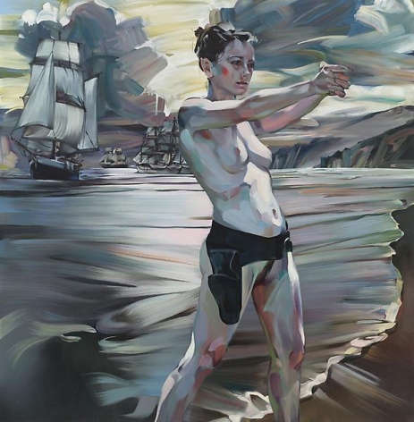 &quot;Stand and Deliver,&quot; 2011, Oil on canvas, 78 x 76 inches, 198.1 x 193 cm, A/Y#19912