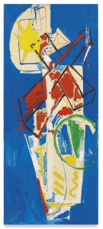 [Study for Chimbote Mural], 1950, Oil on paper mounted on board, 84 1/8 x 36 1/4 inches, 213.7 x 92.1 cm