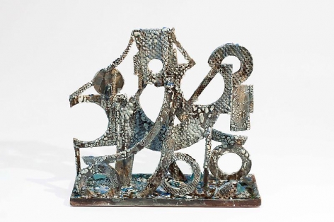 TAM VAN TRAN, &quot;Soldier 1,&quot; 2012-13, Low-fired glazed ceramic and glass, 16 1/4 x 18 1/2 x 7 inches, 41.3 x 47 x 17.8 cm, A/Y#20911