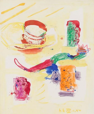 Untitled, 1944, Watercolor and crayon on paper, 17 x 14 inches, 43.2 x 35.6 cm, A/Y#19217